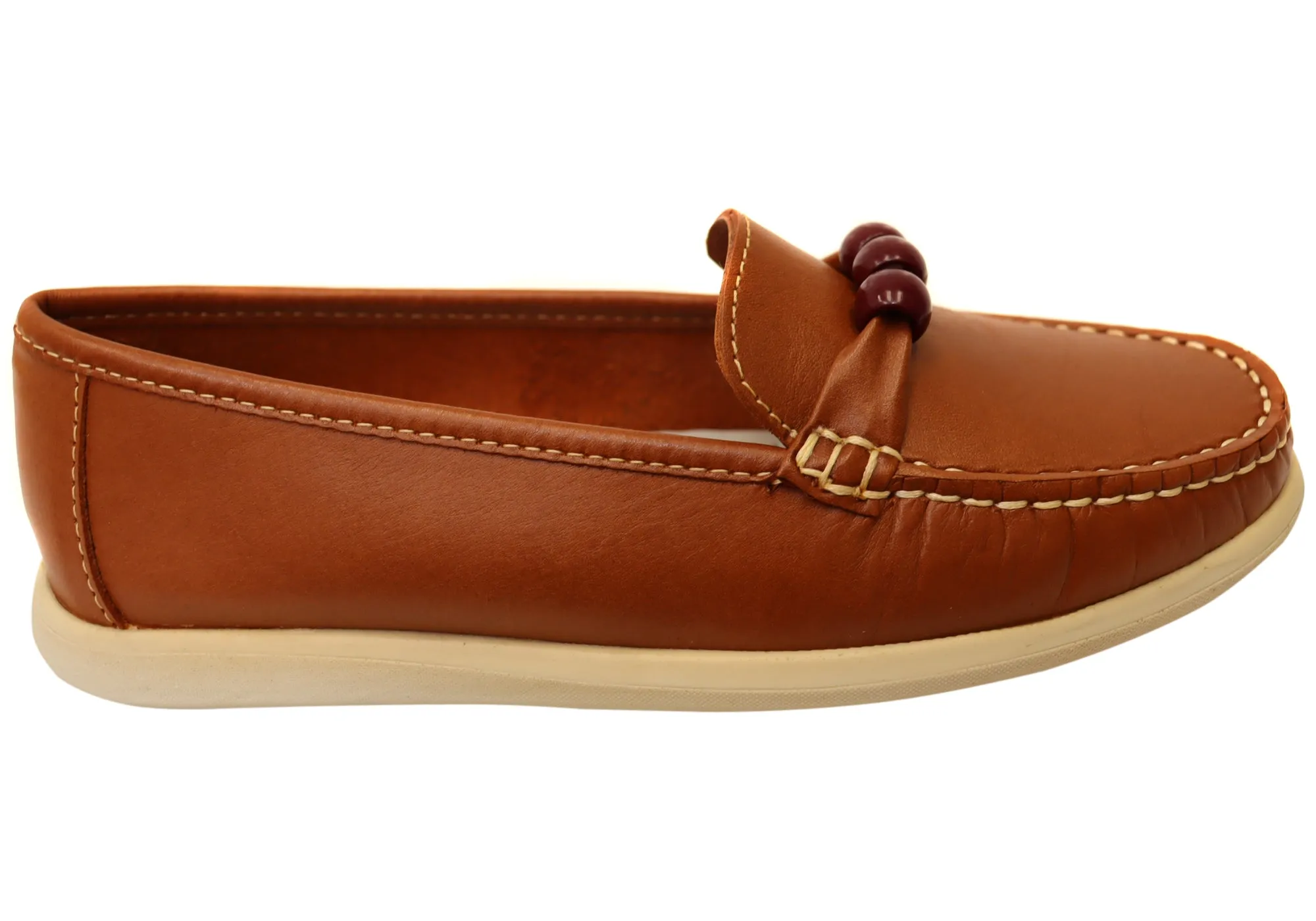 Andacco Shuttle Womens Comfortable Leather Loafers Made In Brazil Rock Jog Trendy Shoes