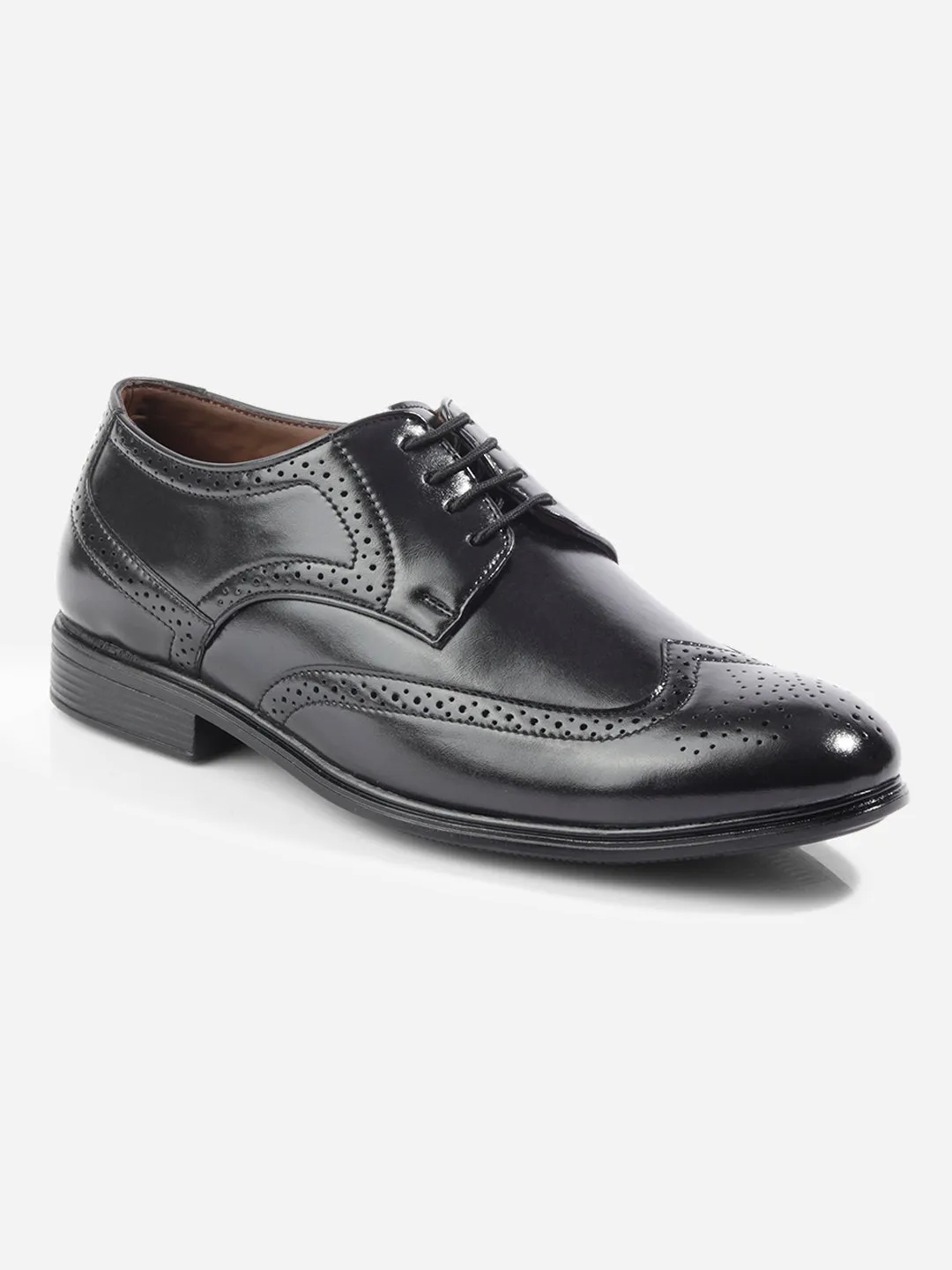 Men's Black Regular Toe Lace Up Formal (IX1079) Romantic Fit All Night