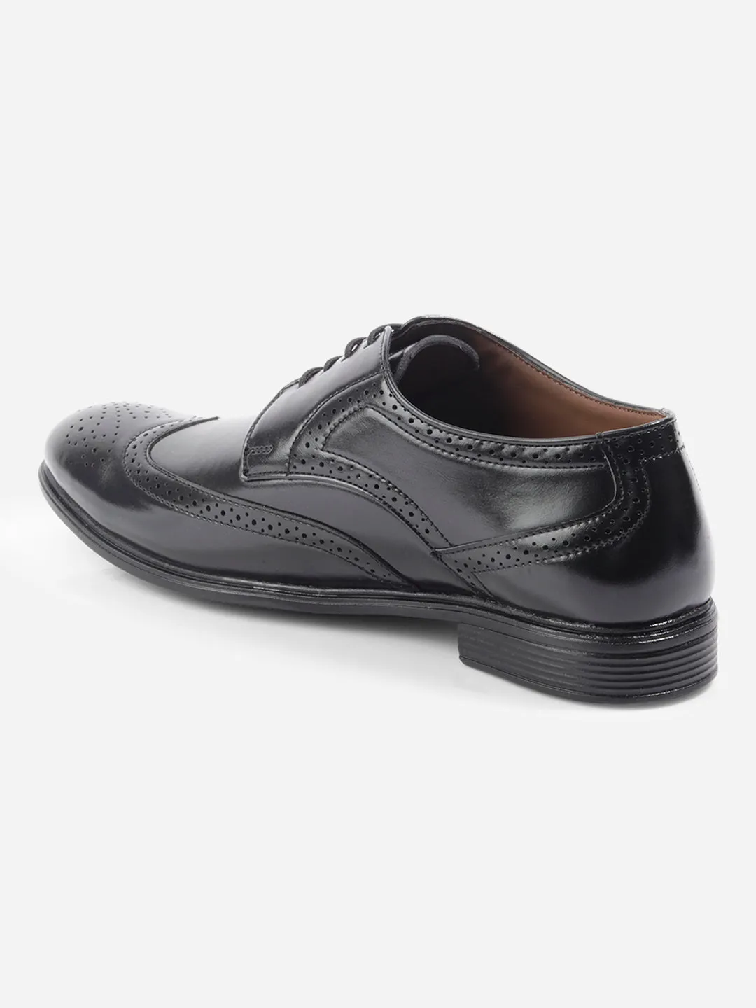 Men's Black Regular Toe Lace Up Formal (IX1079) Classic Style