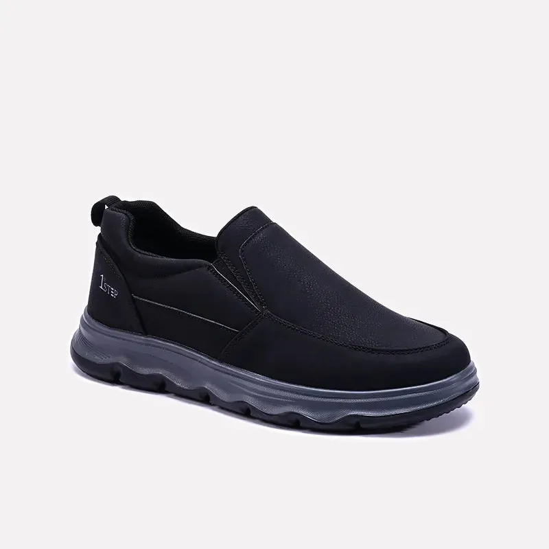 Turbo Rush Black Sneaker Shoes 0120529 Flexible Sole Unit Foot Relief
