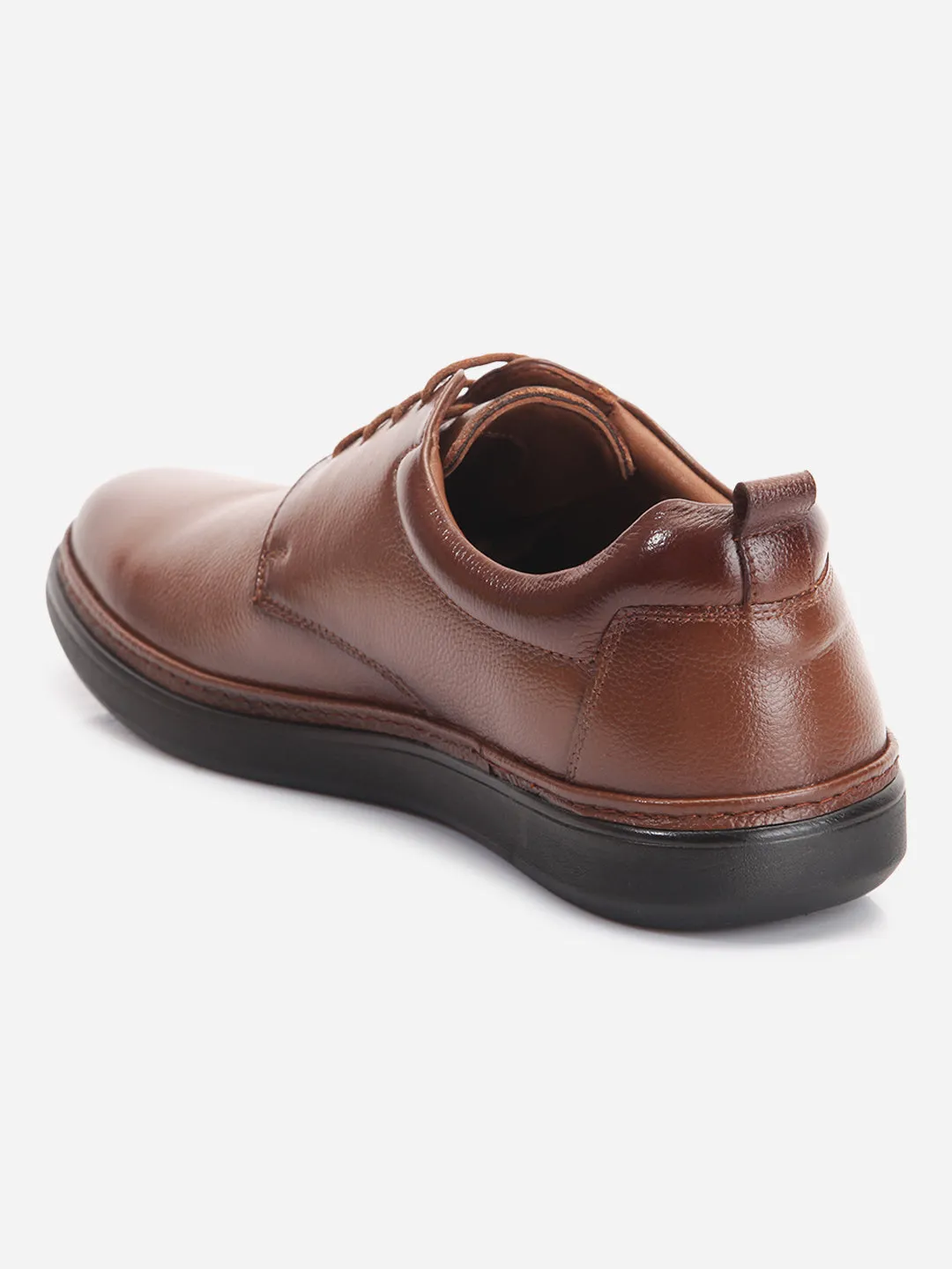 Men's Tan Round Toe Lace Up Semi Formal (ID2226) Club Scene Collector Edition