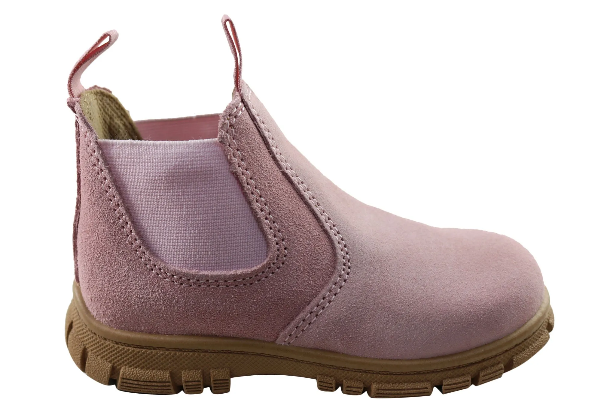 Supportive Fit Steel Cap Grosby Ranch Baby Toddler Kids Leather Pull On Boots