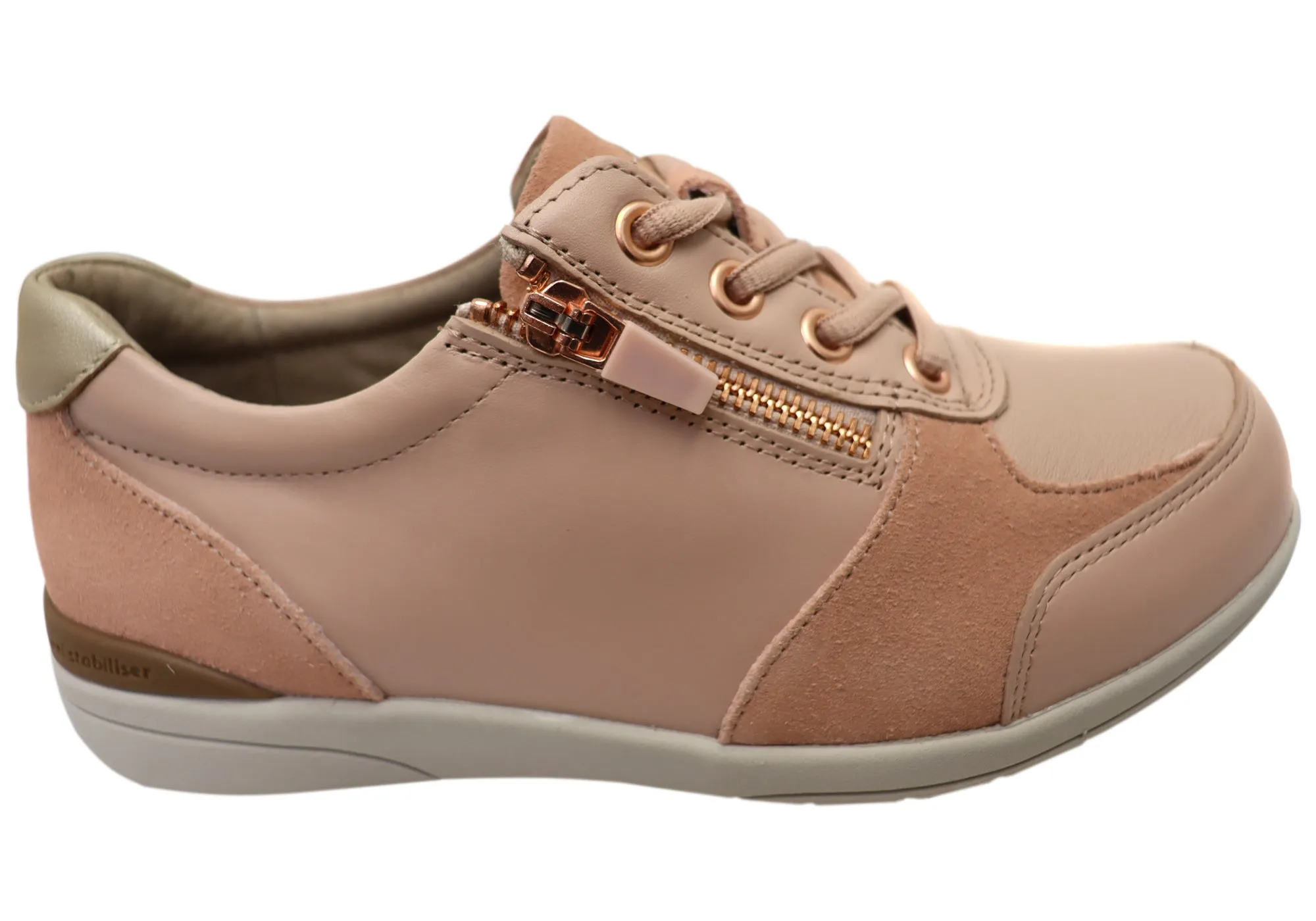 Homyped Odette Womens Supportive Wide Width Leather Shoes City Proof