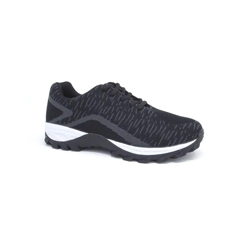 Mt. Emey 9705 Grey - Men's Knitted Athletic walking Shoe with Laces Daily Training