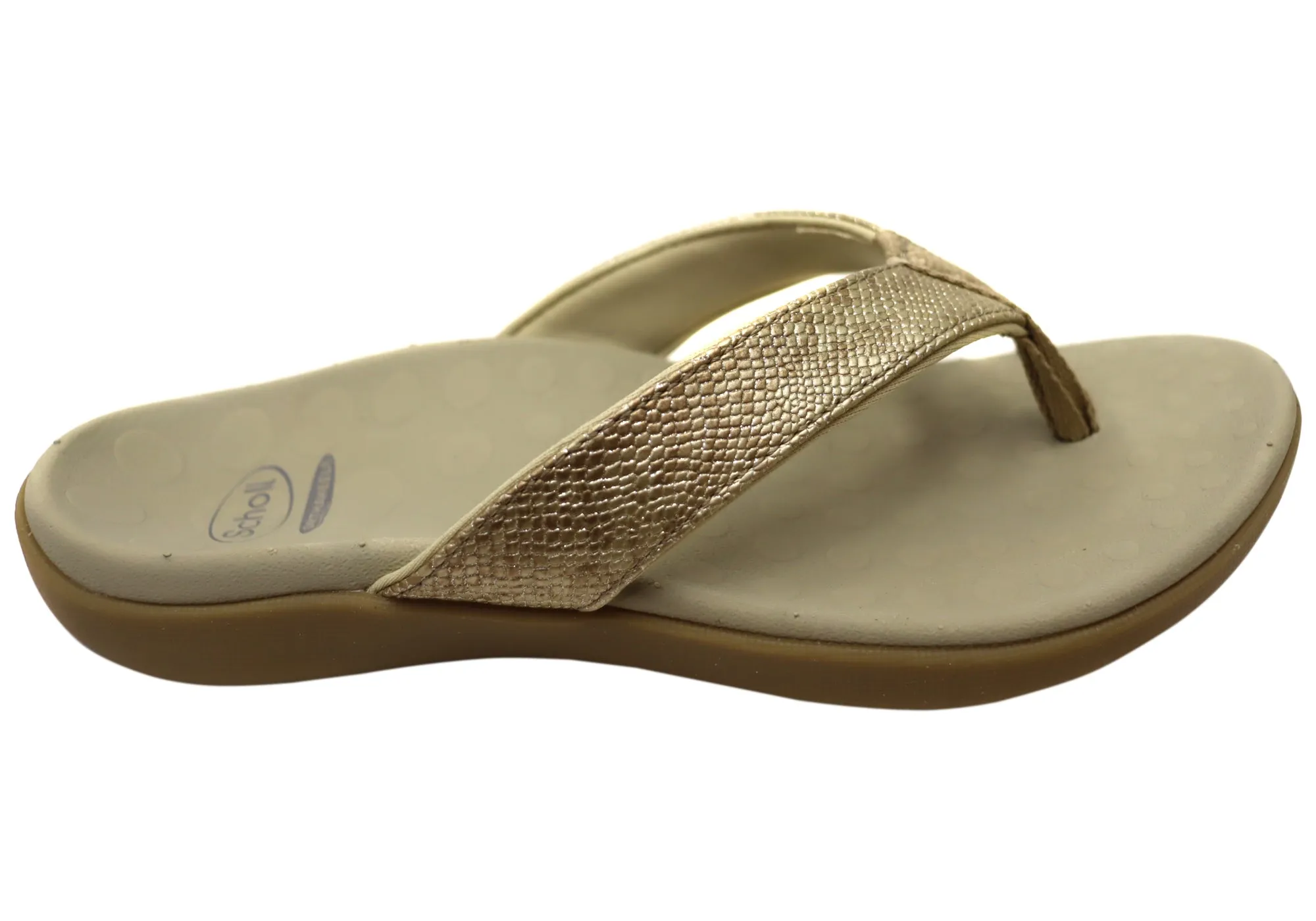 Scholl Orthaheel Sonoma II Womens Supportive Comfort Thongs Sandals Heel Design Trendy Travel Sandals