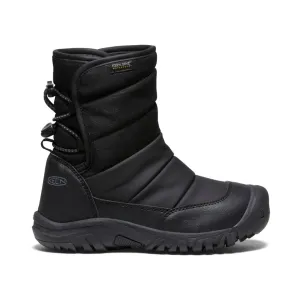 Big Kids' Puffrider Waterproof Winter Boot  |  Black/Steel Grey Rugged Built Cold Climate Comfort Ankle Support