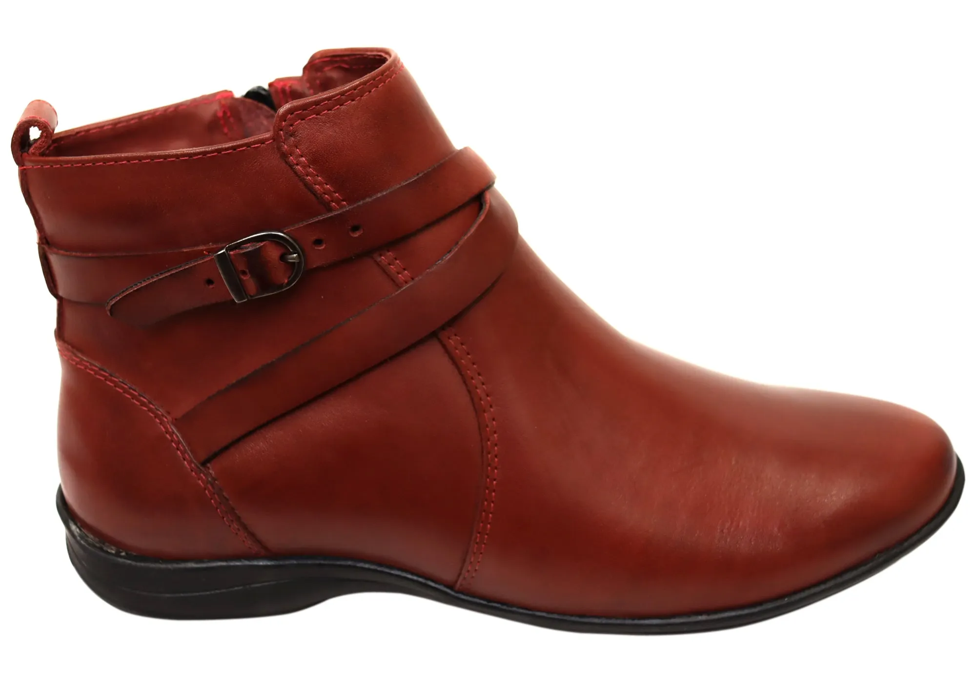Slip Resistant Weather Resistant User Shock Absorbing Cold Weather Commuter Via Paula Nancy Womens Comfortable Brazilian Leather Ankle Boots