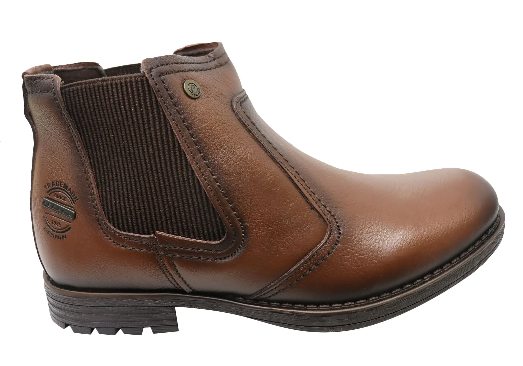 Practical Use Pegada Highland Mens Brazilian Comfortable Leather Chelsea Boots