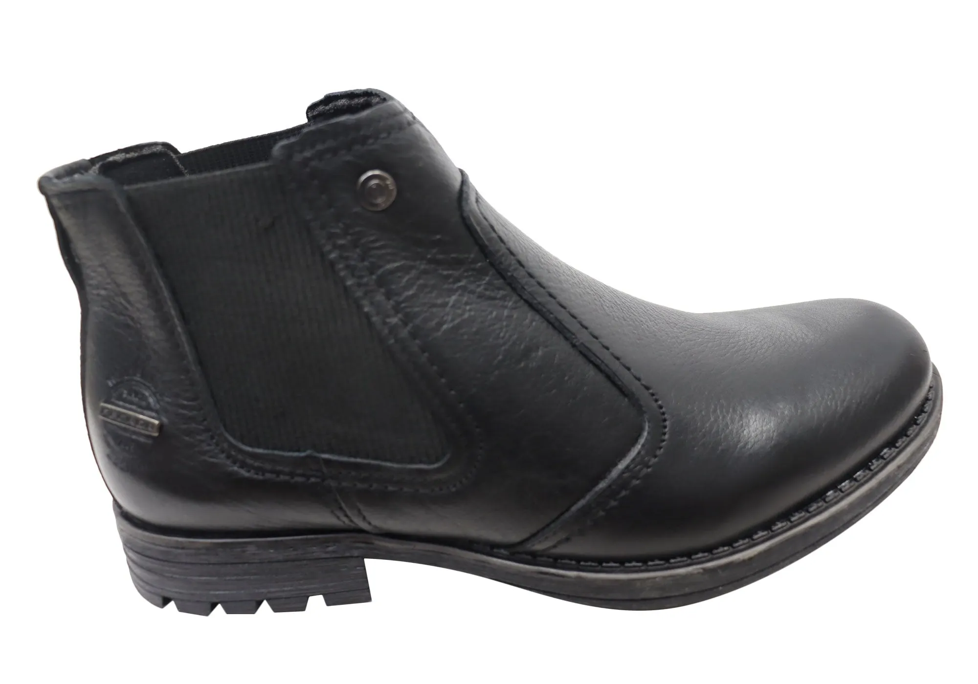 Dance Edge Pegada Highland Mens Brazilian Comfortable Leather Chelsea Boots