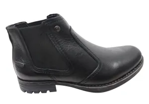 Dance Edge Pegada Highland Mens Brazilian Comfortable Leather Chelsea Boots