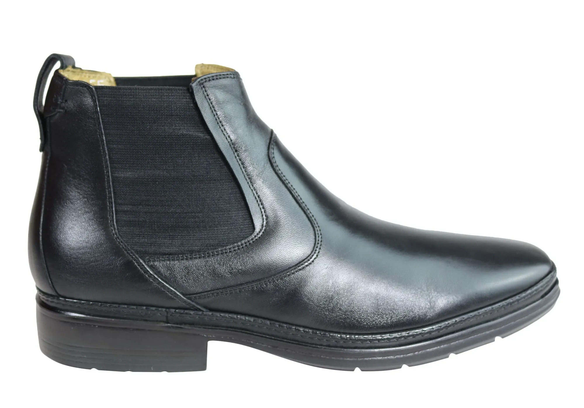 Savelli Liam Mens Comfort Leather Chelsea Dress Boots Made In Brazil light texture Anti Odor Stylish Explorer