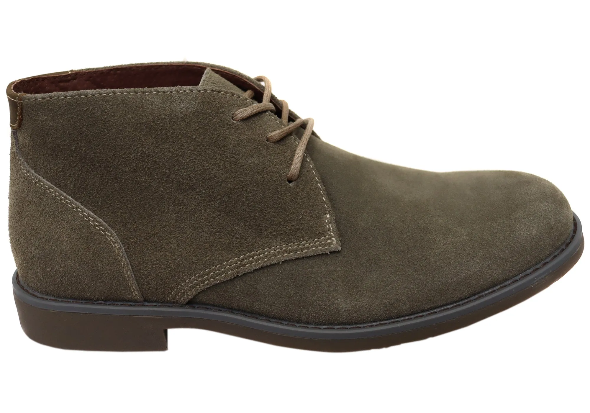 Hush Puppies Terminal Mens Extra Wide Width Leather Suede Boots Cold Trek Eco Material River Crossing