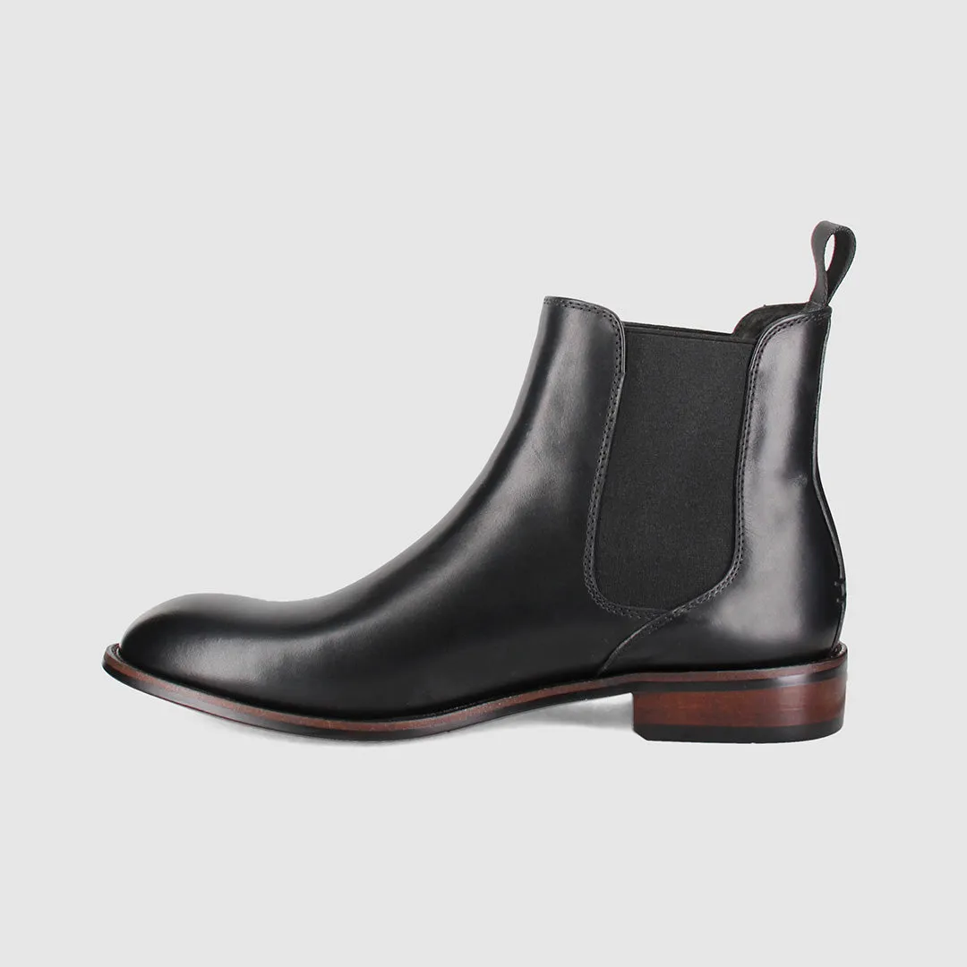 Rain Friendly Feather Light Cold Climate Plymouth Chelsea Boots Black