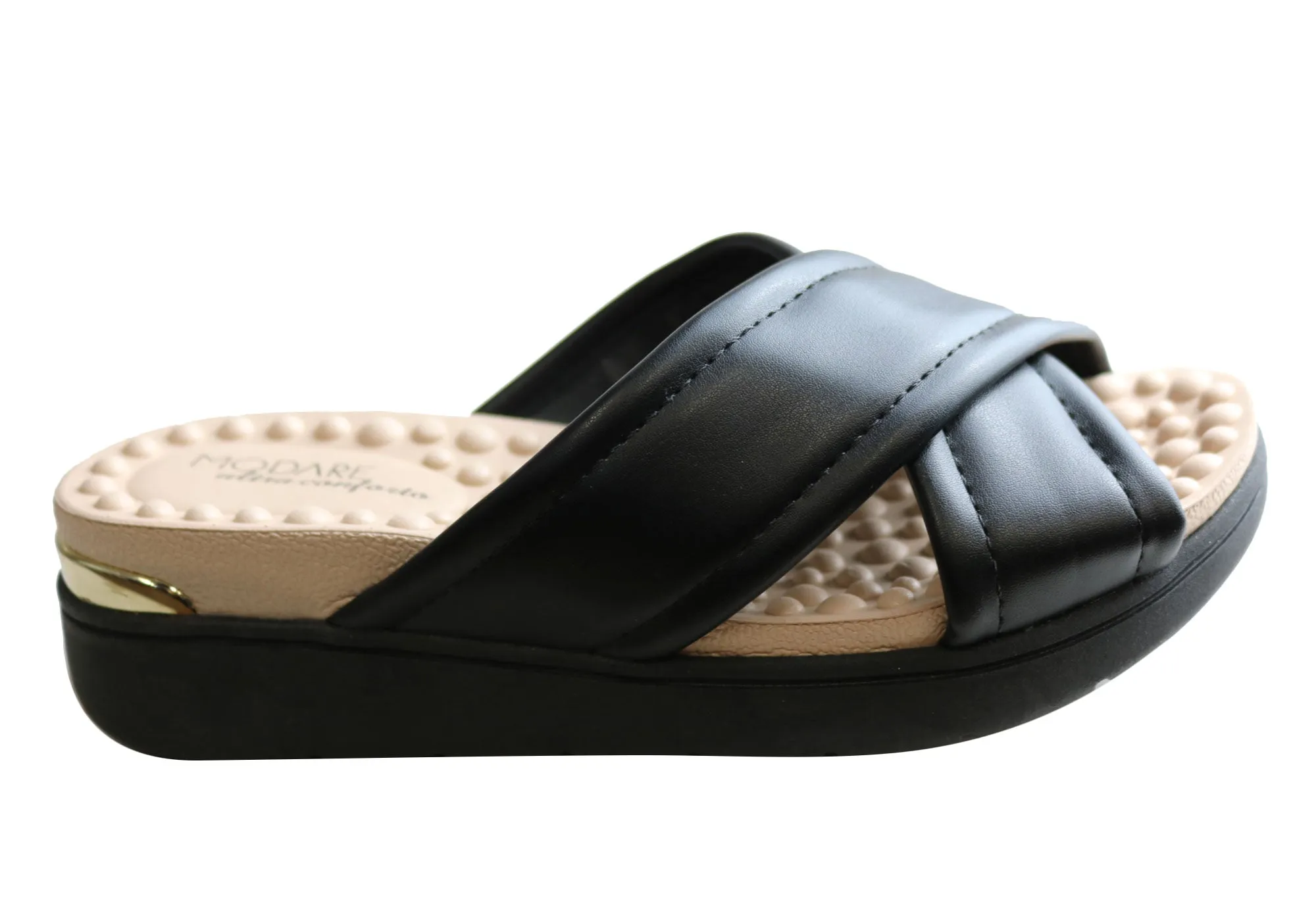 Outing Fit Cool Surface Modare Ultraconforto Anabelle Womens Comfort Slides With Massage Balls