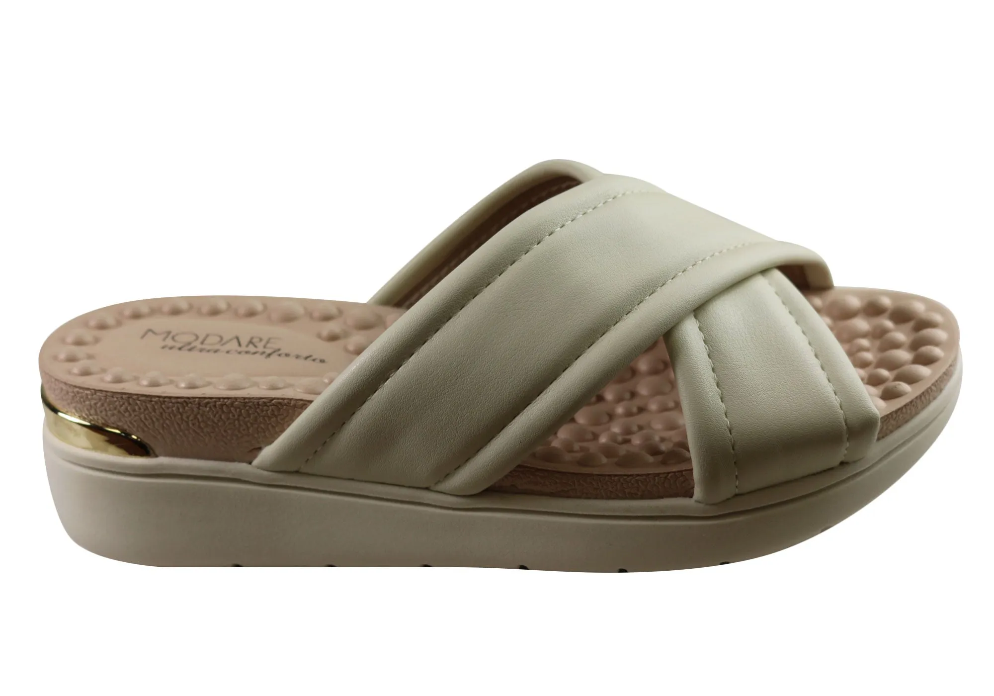 Everyday Wear light shoes Modare Ultraconforto Anabelle Womens Comfort Slides With Massage Balls