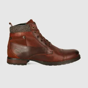 Waterproof Windy Weather Leather Material Aireys Lace Up Boots Rust