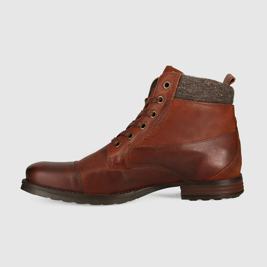Aireys Lace Up Boots Rust Mud Friendly