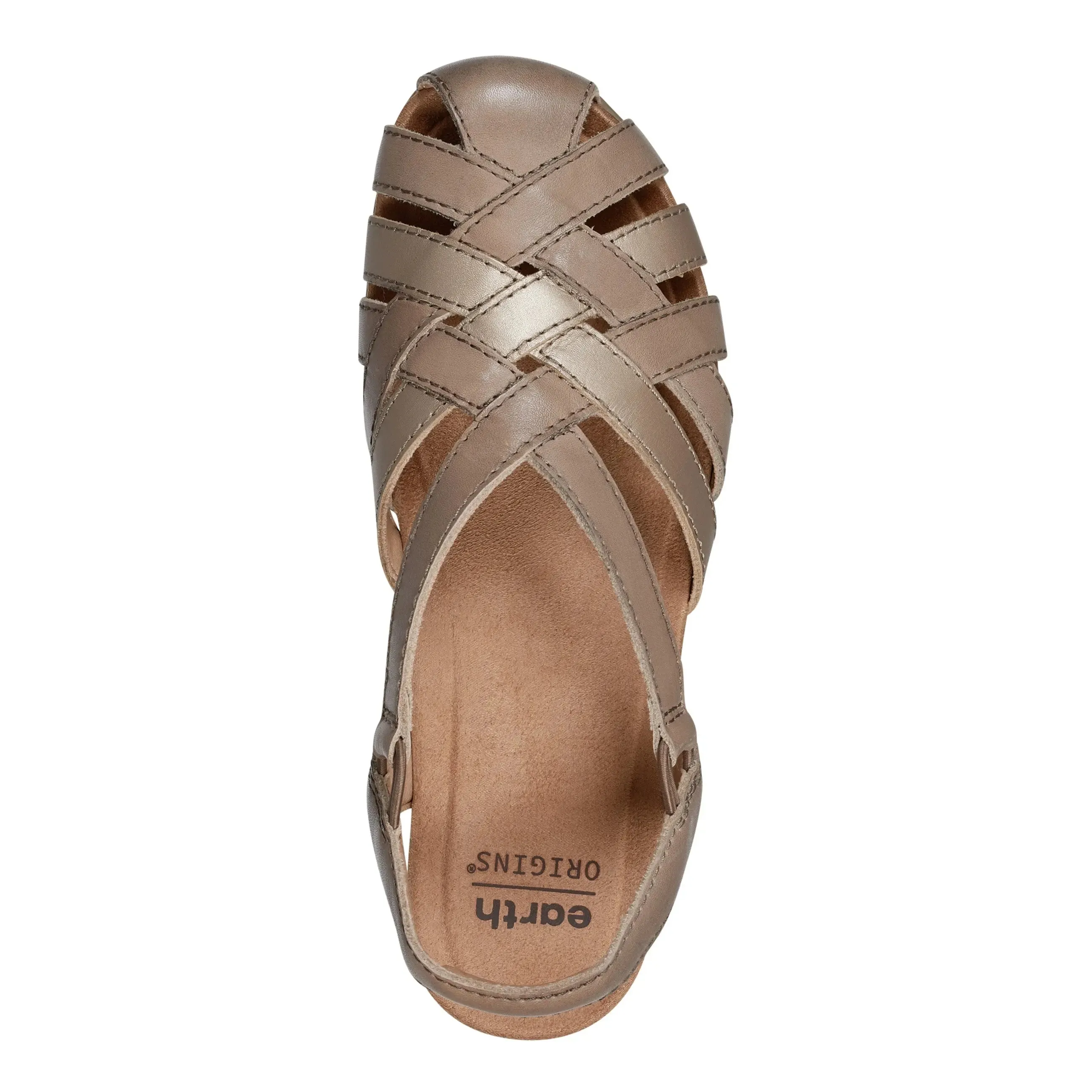 City Pace Berri Woven Casual Round Toe Slip-on Sandals