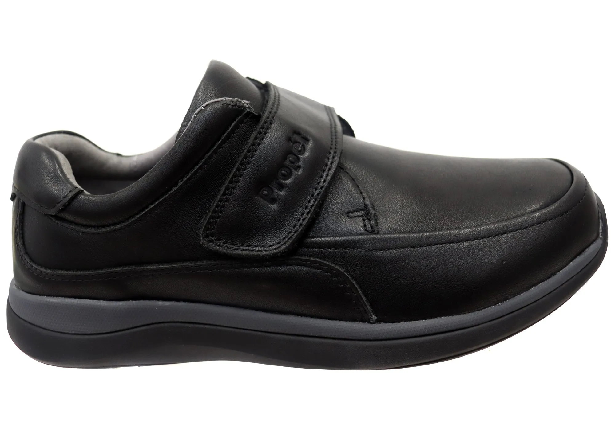 Propet Mens Parker 3E Extra Wide Leather Adjustable Strap Shoes Desert Cool Eco Friendly Minimalist Fans