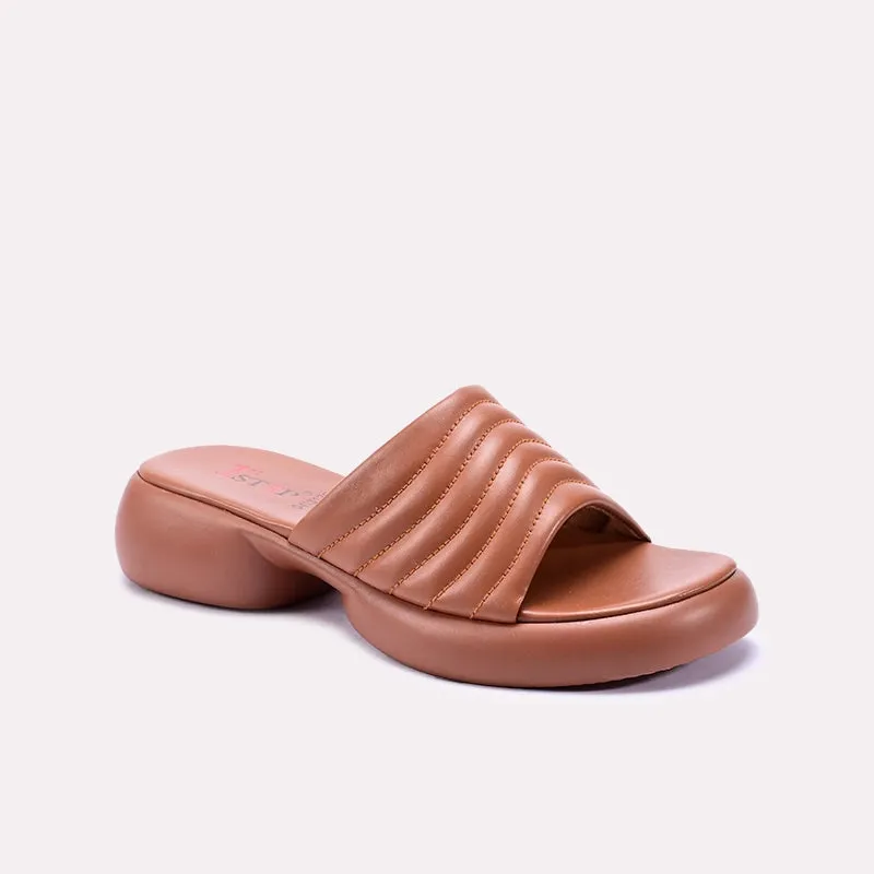 Heart Glow Modern Mustard Chunky Casual Slippers 0413125
