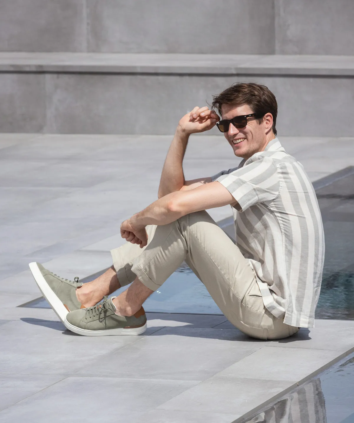 Silent Walk Biodegradable Components Sneakers RIVA Daim Amande