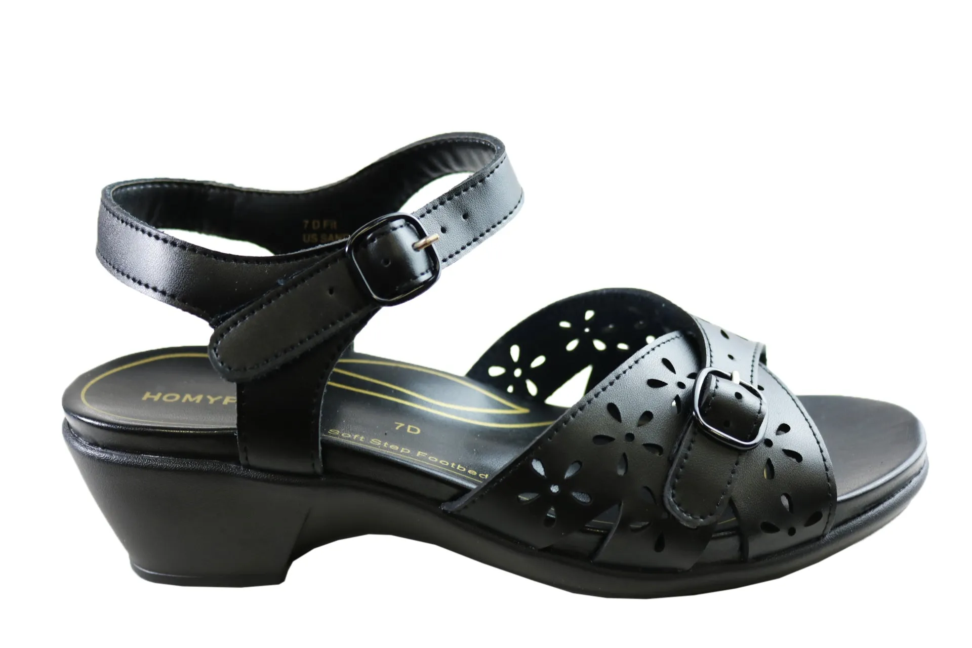 Homyped Womens Comfortable Wide Fit US Sandal Open Toe Casual Shoes