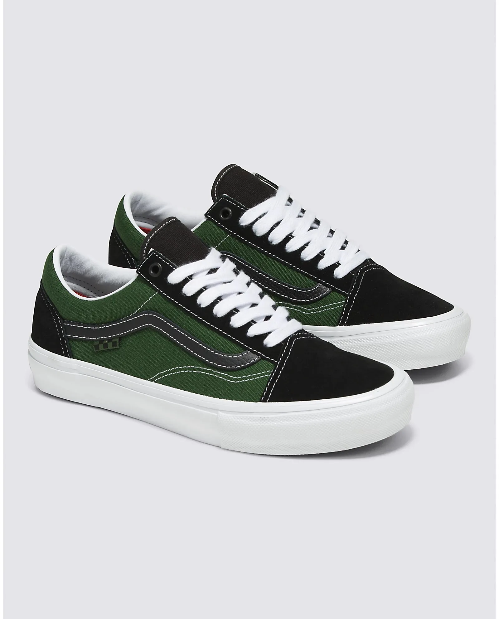Vans Skate Old Skool Safari Black/Greenery Ergonomic Wellness Seekers Molded Insole