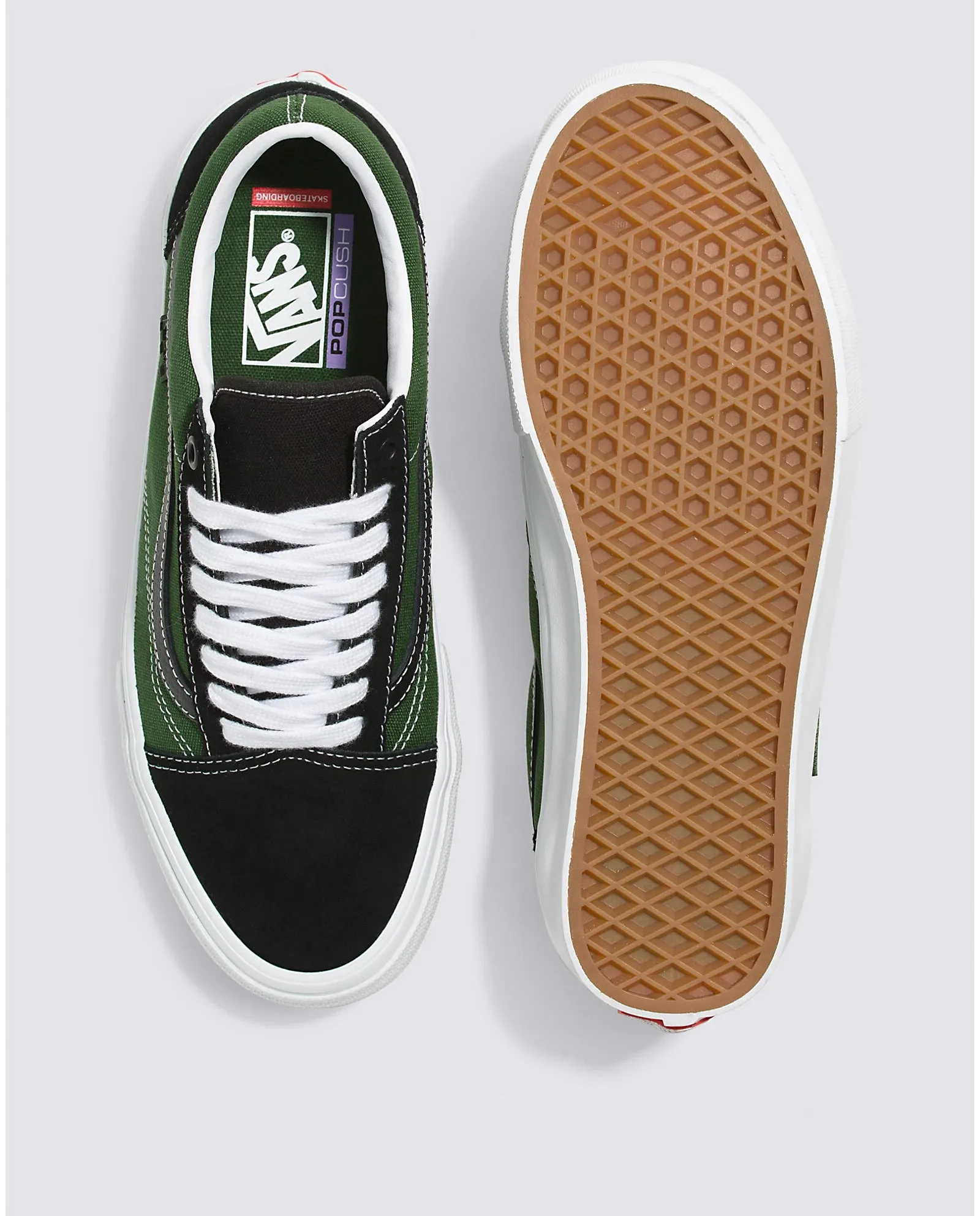 Vans Skate Old Skool Safari Black/Greenery Memory Foam Standing All Eco Friendly Minimalist Fans