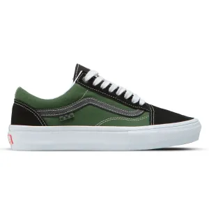 Sun Glow Durable Fabric Vans Skate Old Skool Safari Black/Greenery