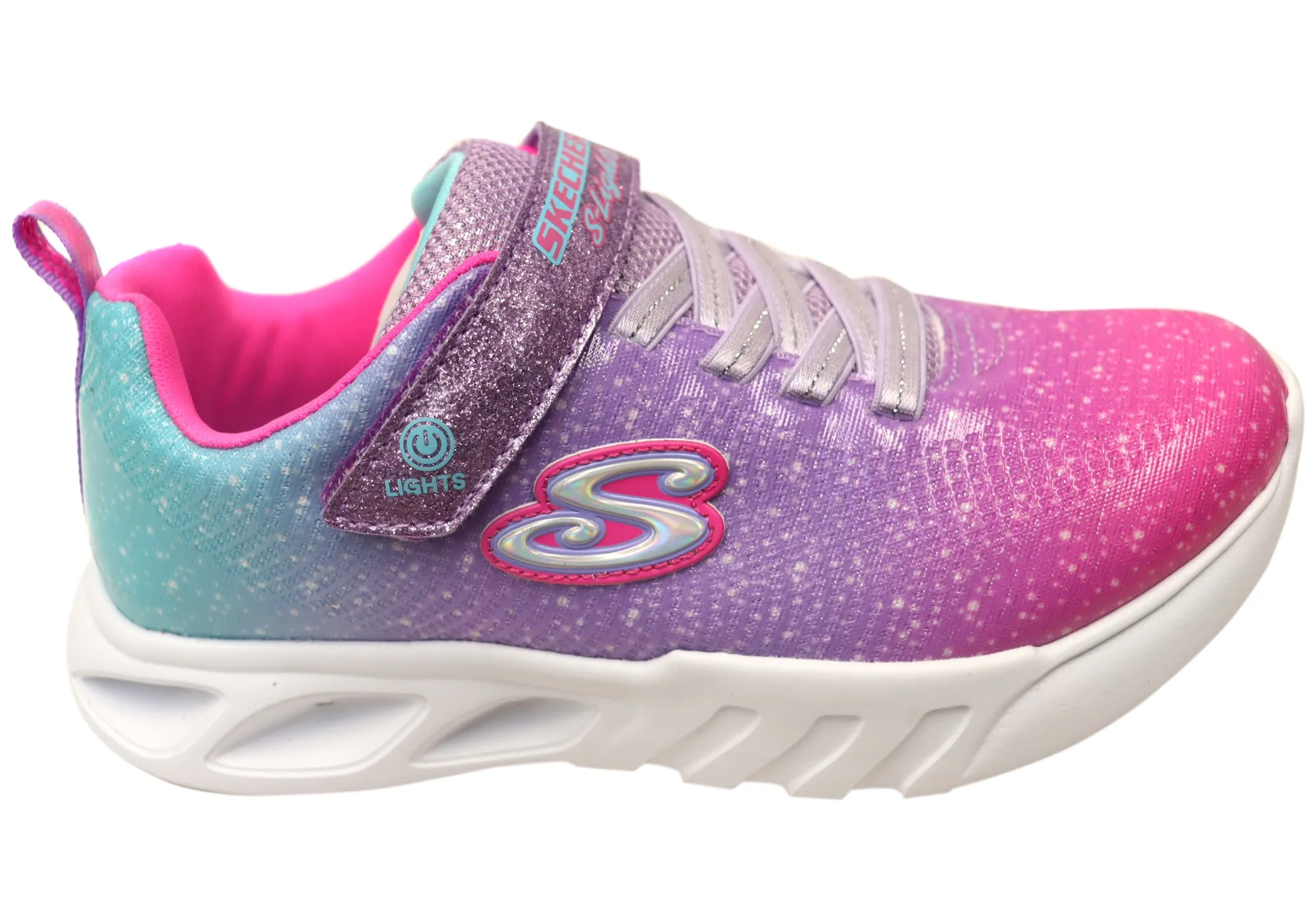 Work Travel Ergo Design Skechers Kids S Lights Flicker Flash Ombre Dreamer Light Up Shoes