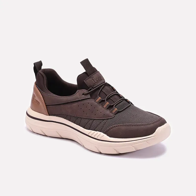 Cushion Frame Brown Casual Sneakers Mens 0120571