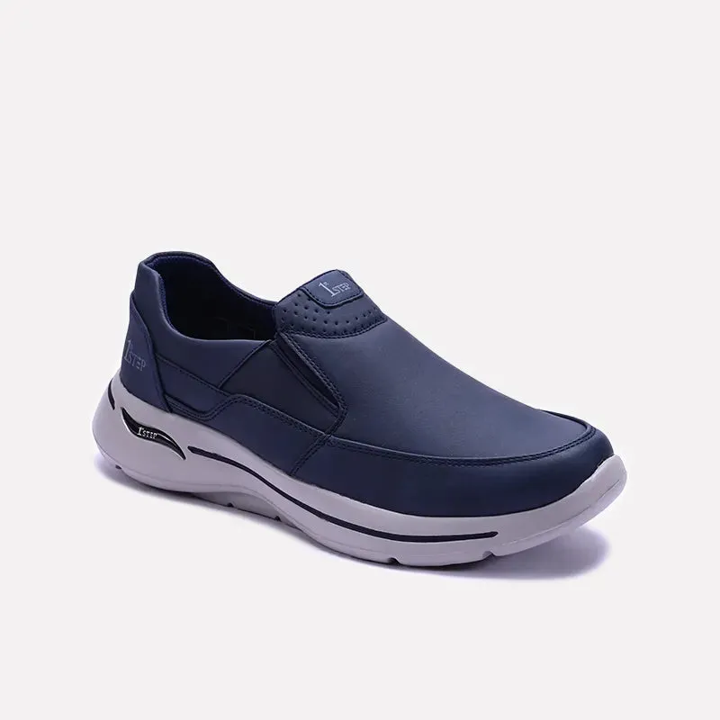 Blue Slip On Sneakers 0120569 Padded look