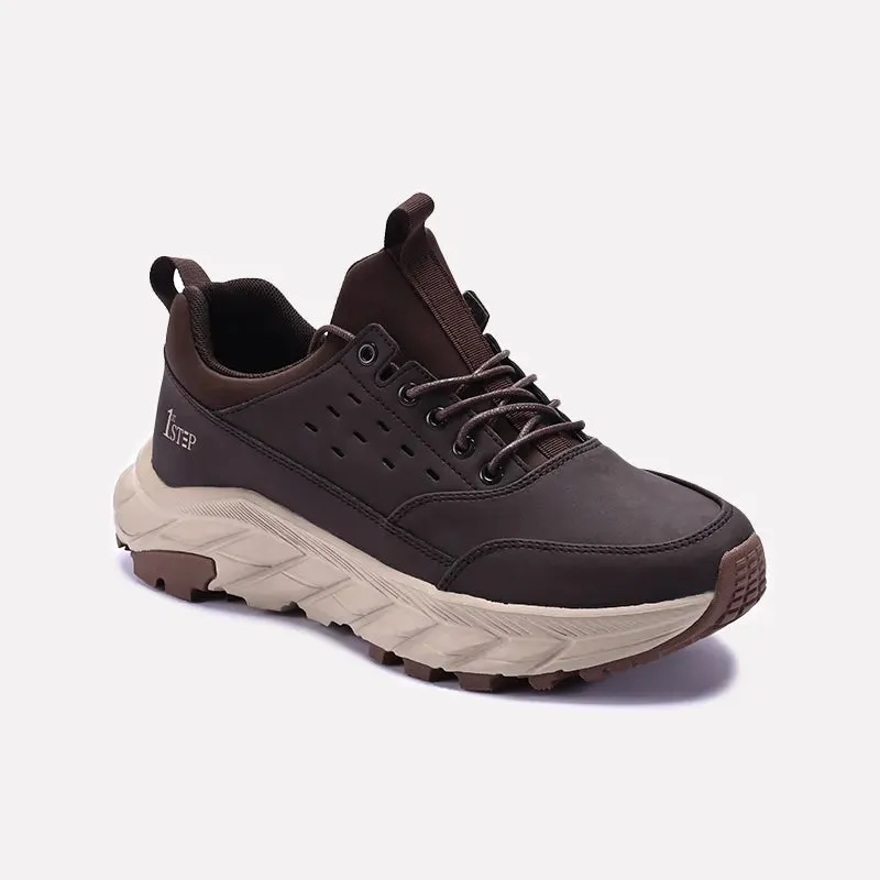 Clean Edge Brown Sneaker Boots 0120535