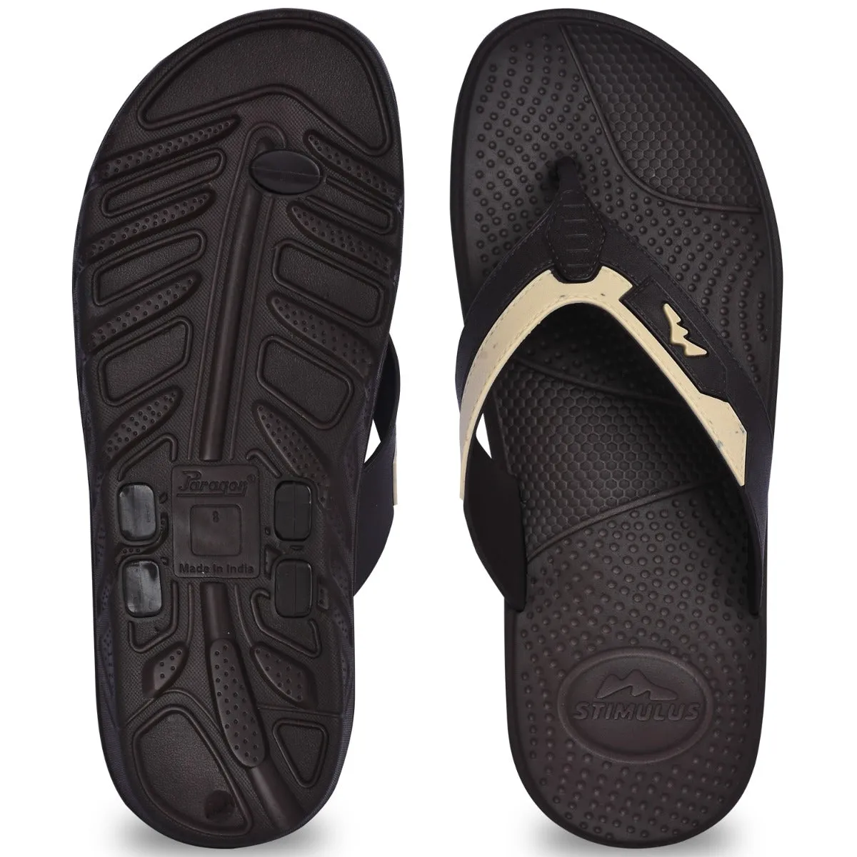 Paragon EVK3406G Men Stylish Lightweight Flipflops | Casual & Comfortable Daily-wear Slippers for Indoor & Outdoor | For Everyday Use Torsion Support