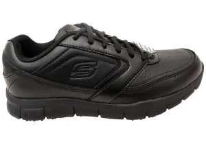 Relax Feel Multi Terrain Grip Skechers Mens Work Relaxed Fit Nampa Lace Up Slip Resistant Shoes