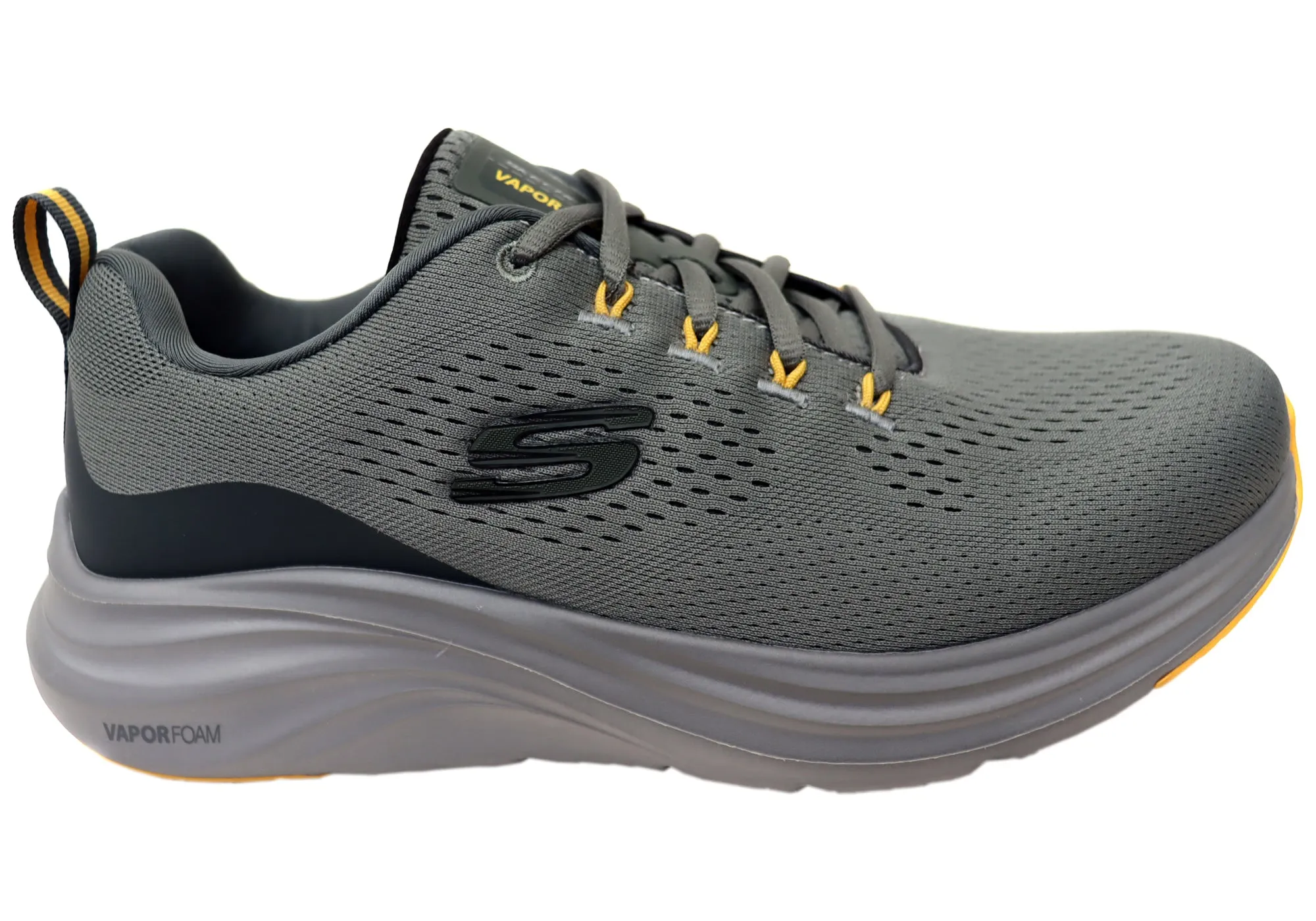 Travel Light clean look Skechers Mens Vapor Foam Comfortable Lace Up Athletic Shoes