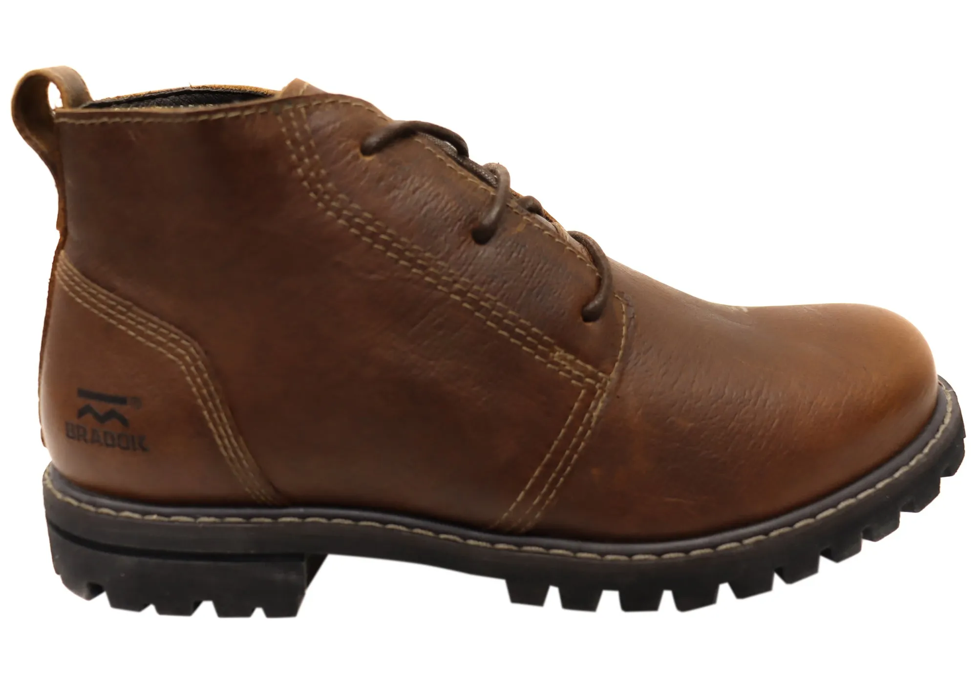 Soft Material Bradok Lee Mens Comfortable Leather Lace Up Boots Made In Brazil