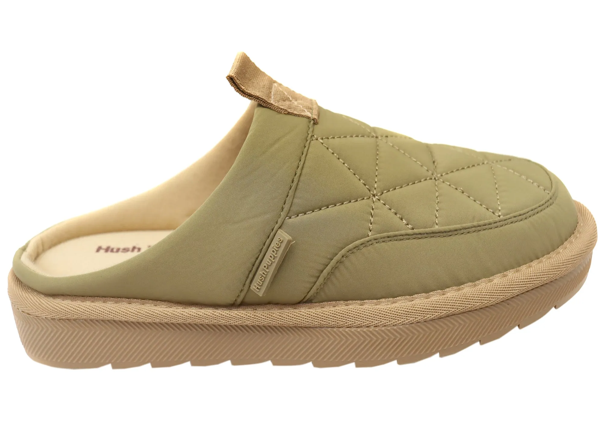 Hush Puppies Puffstar Womens Comfortable Open Back Slippers Smart Design High Comfort