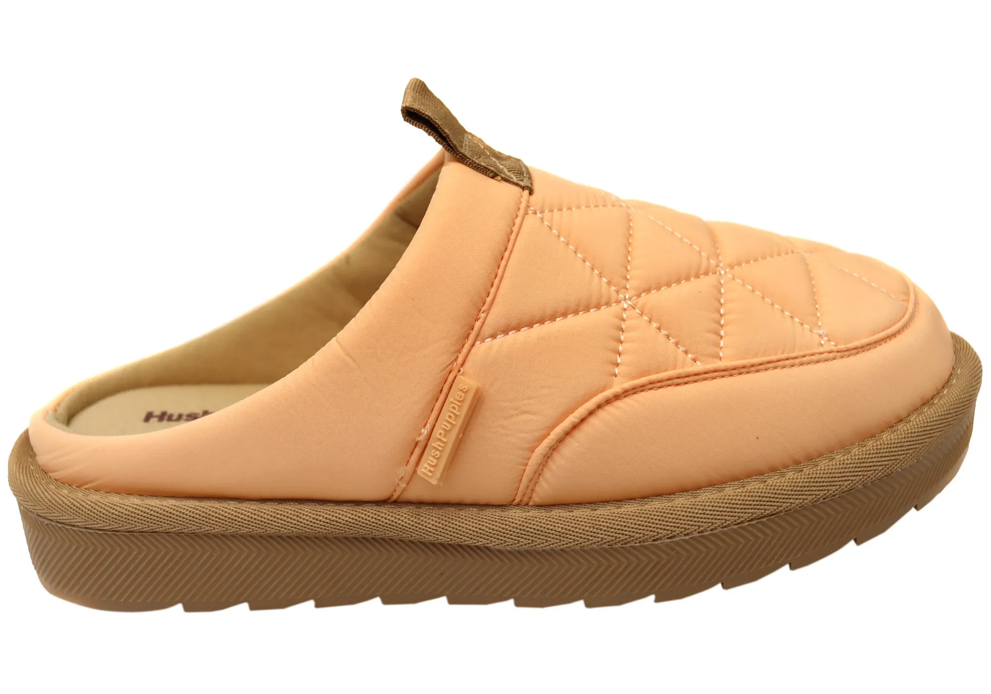 Hush Puppies Puffstar Womens Comfortable Open Back Slippers All-Day Wear