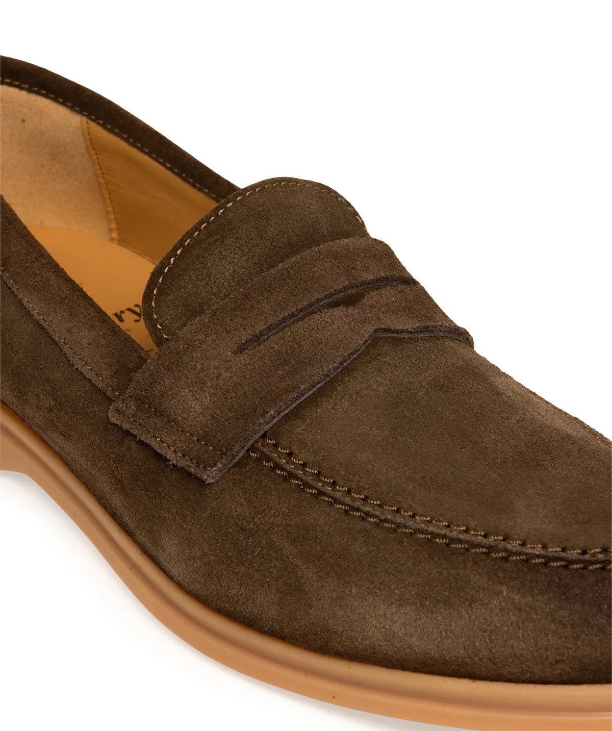 Mocassin PORTOBELLO Daim Olive Sombre Pace Drive