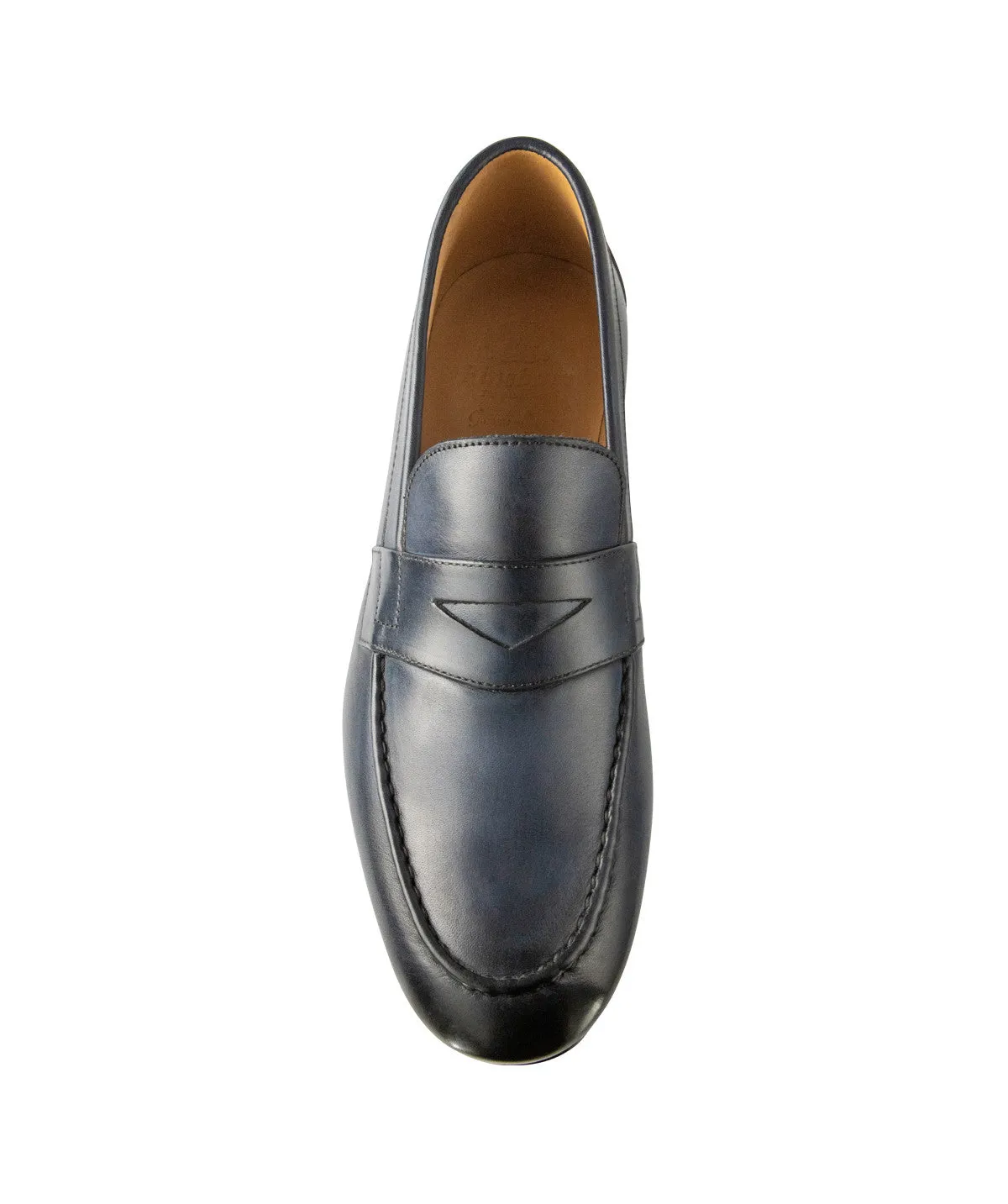 Mocassin CLAYTON Bleu Patin Lead Shade