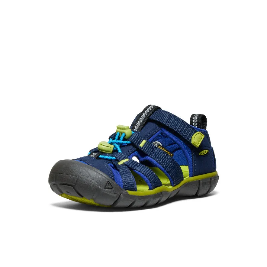 Air Friendly Little Kids' Seacamp II CNX  |  Naval Academy/Chartreuse