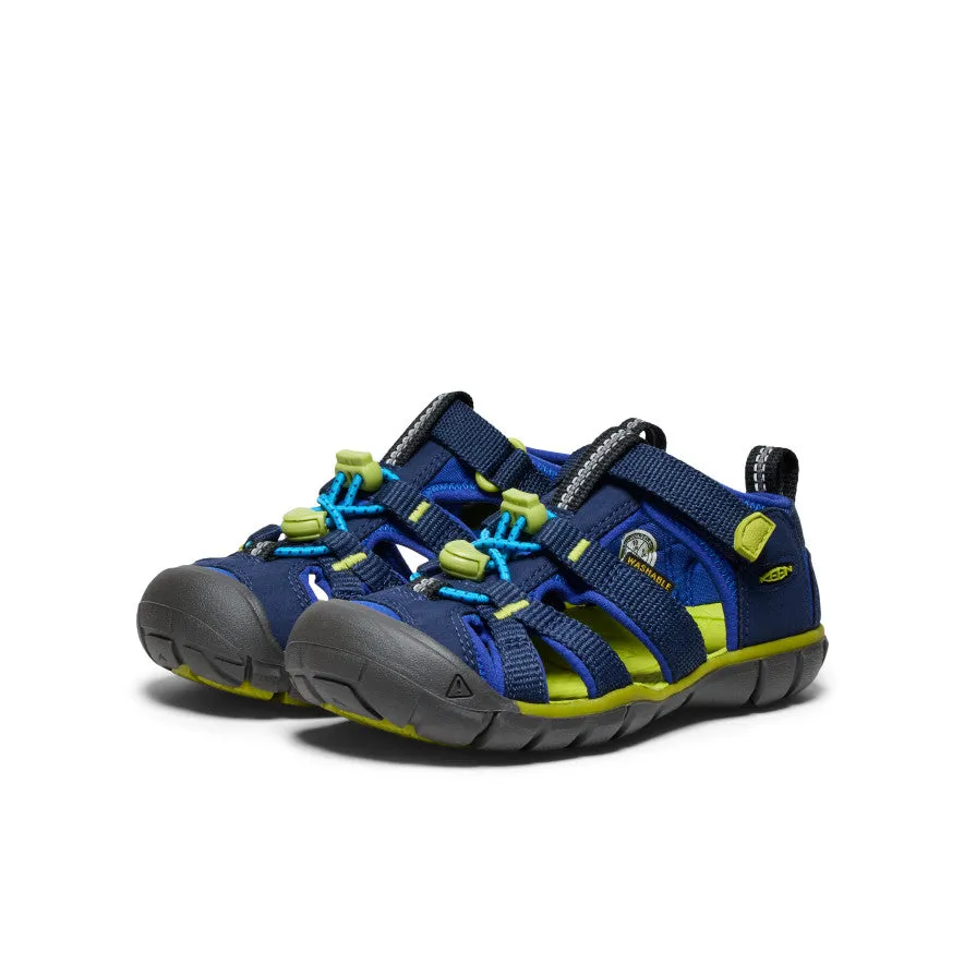 Little Kids' Seacamp II CNX  |  Naval Academy/Chartreuse Effortless Walk
