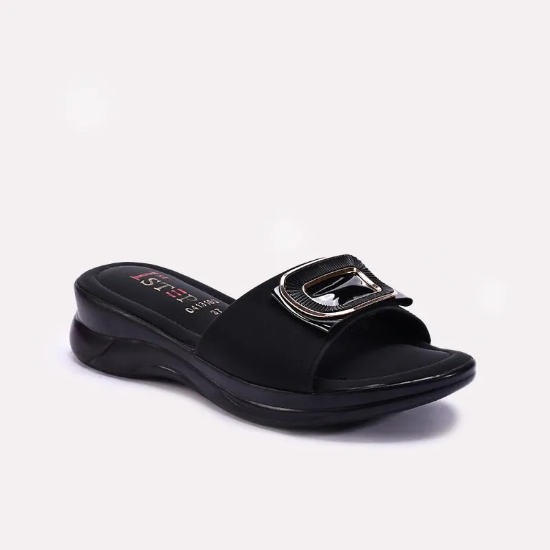 Surf Step Black Comfy Casual Slippers 0413165