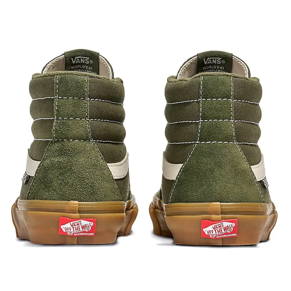 Shock Absorbing Classic Base Vans Skate Sk8-Hi - Grape Leaf/Gum