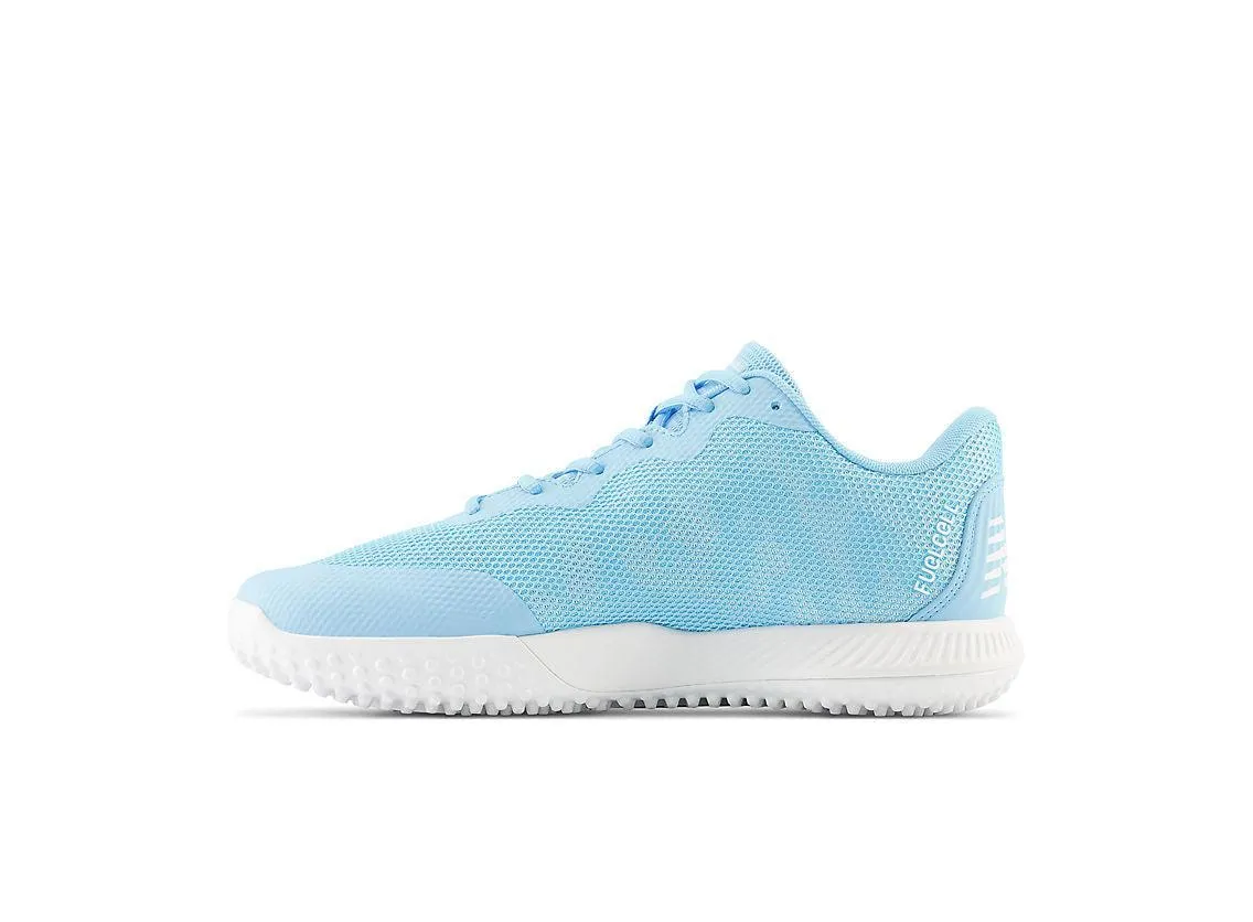 Quick Flex Toe box New Balance Men's FuelCell 4040 V7 Turf Baseball Shoes - Sky Blue / White - T4040TC7