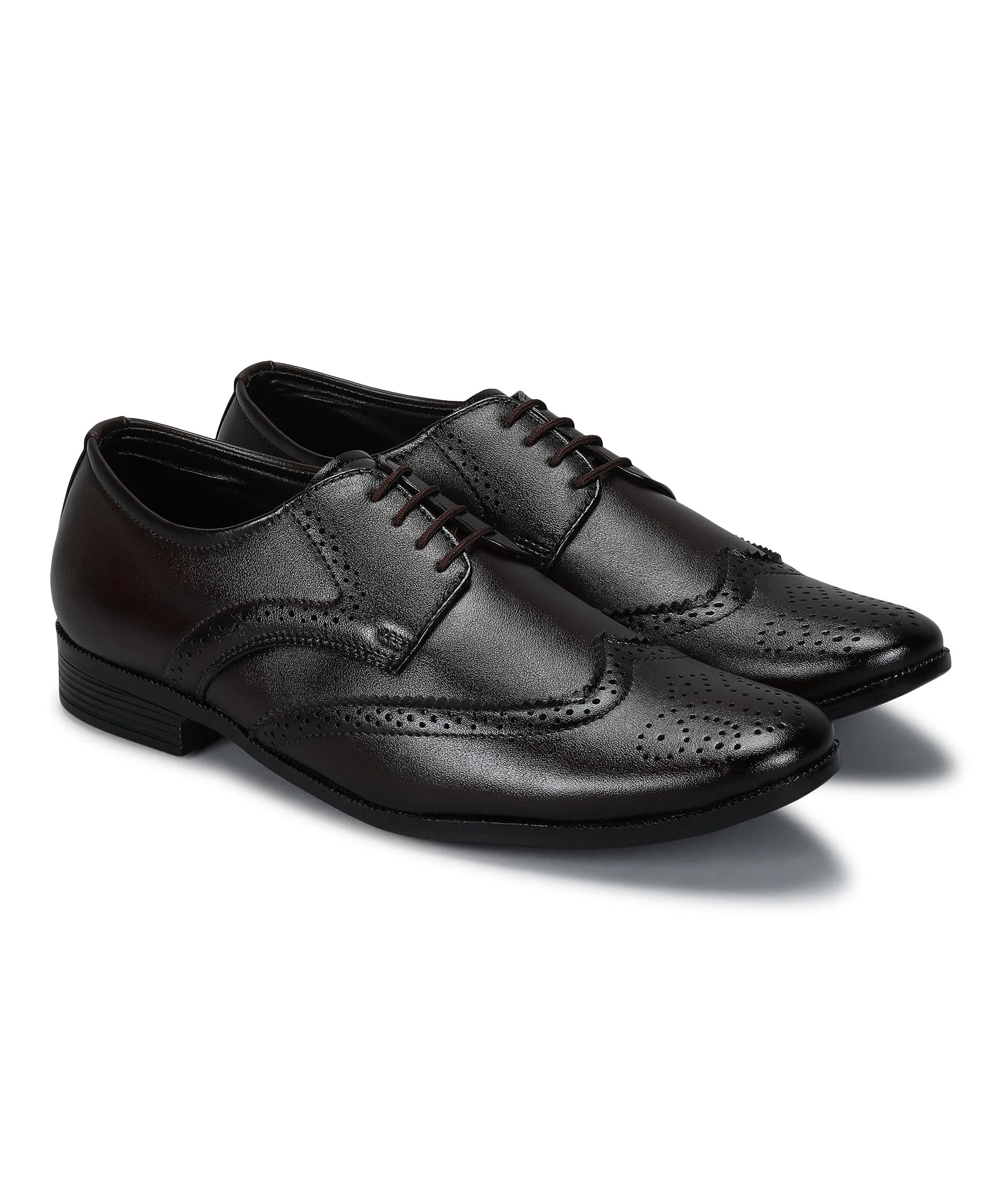 Paragon Men's Brown Formal Shoes| Trendy, Durable & Sturdy for Outdoor Wear Bespoke Style Gala Night