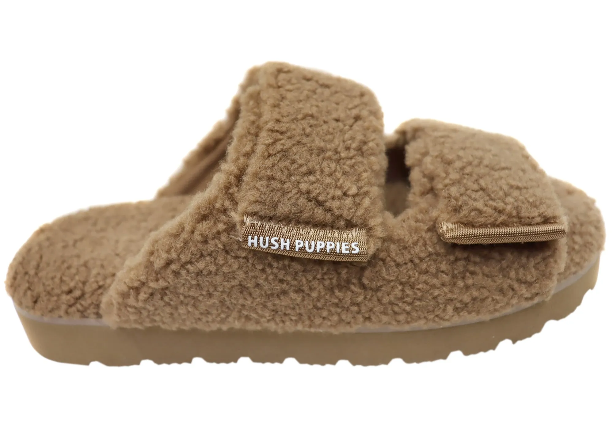 Dressy Hush Puppies Fluffy Womens Comfortable Open Toe Slippers