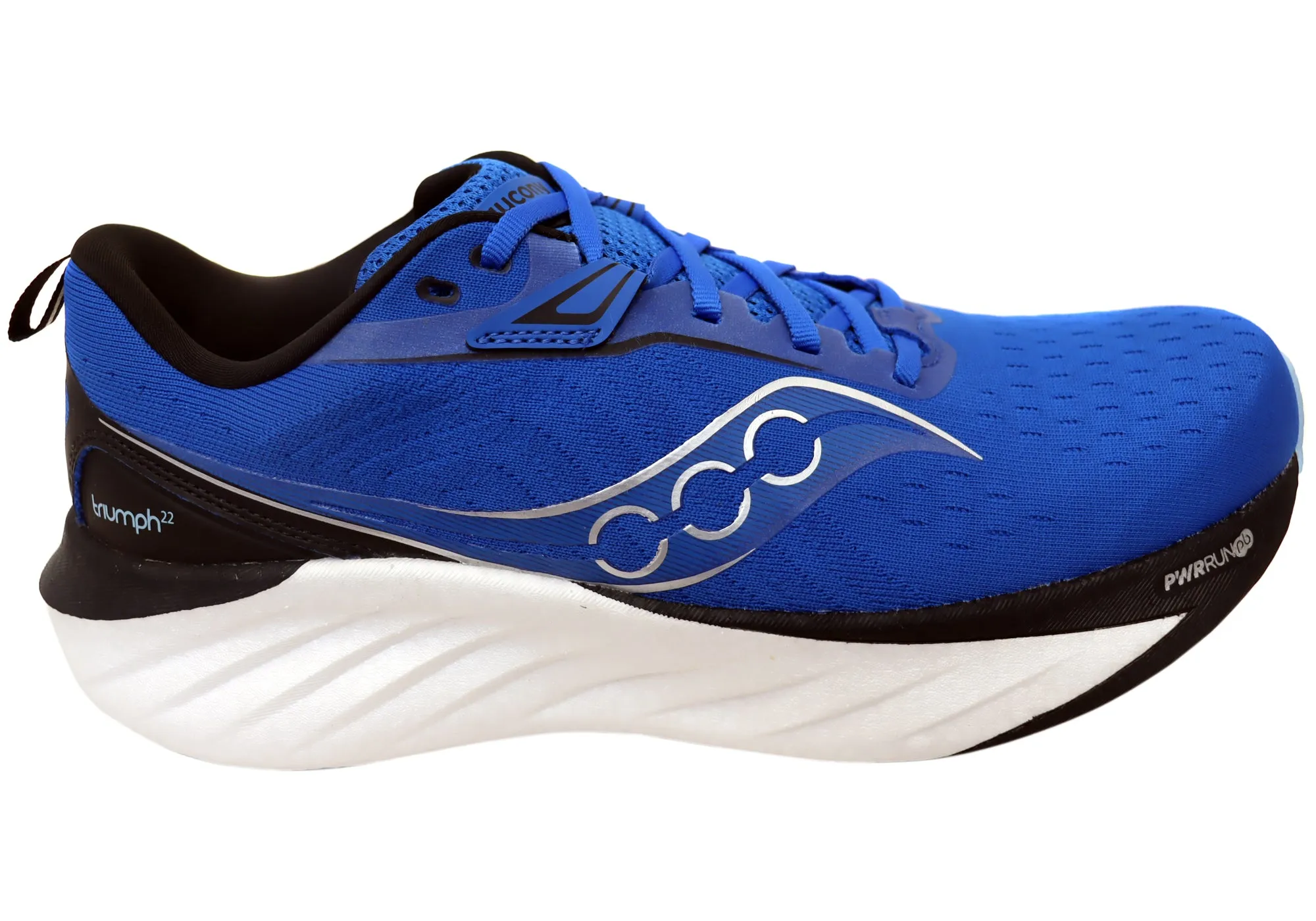 Contoured Footbed Design Saucony Mens Triumph 22 Comfortable Lace Up Athletic Shoes