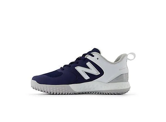 Pond Walk Business Mode New Balance Women's VELO v3 Turf Softball Shoes - Navy with White - STVELON3